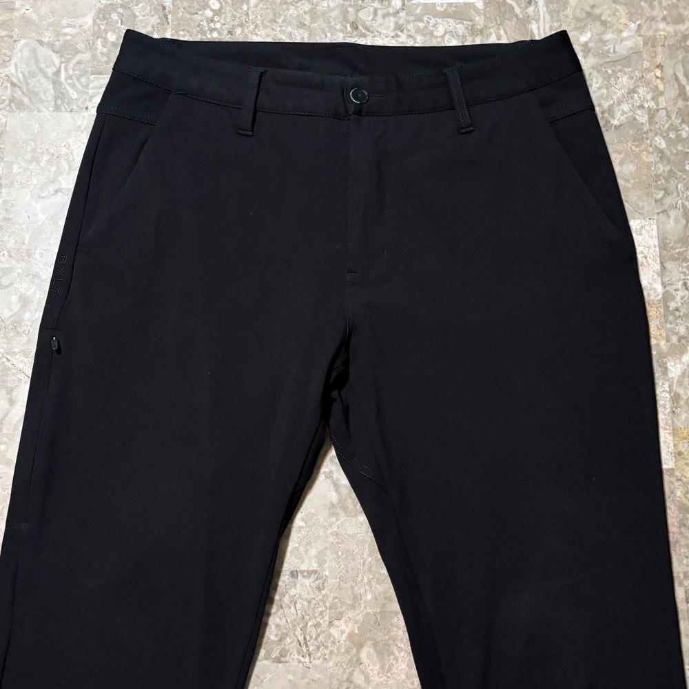 BYLT Everyday Pant 2.0 Mens Large Black Performance Stretch Tapered Chino 30"